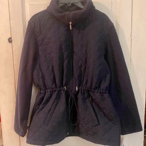 NWT navy blue fleece lined jacket